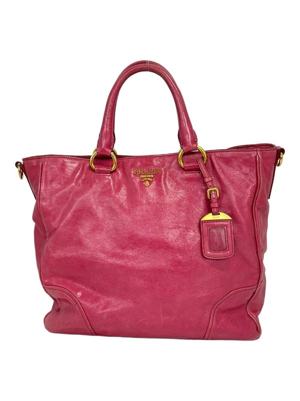 Prada Tote Pink Leather